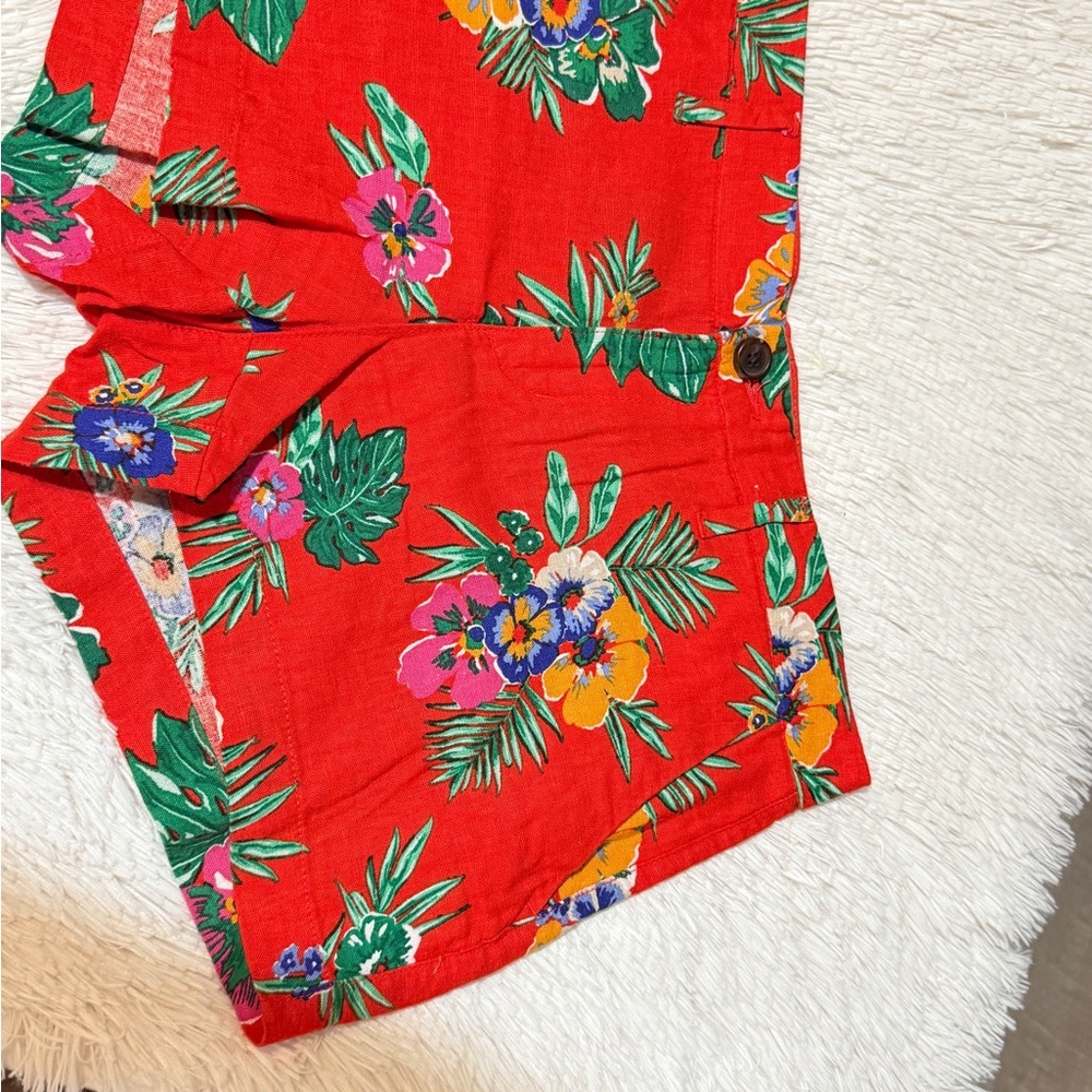 Old Navy Red Floral Garment
